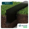 Lot de 35 Bordure de jardin en métal flexible 100x18cm noir - vounat.shop