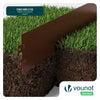 Lot de 35 Bordure de jardin en métal galvanisé flexible 100x13cm marron - vounat.shop