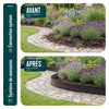 Lot de 35 Bordure de jardin en métal flexible 100x13cm noir - vounat.shop