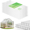 10 x Plaques de polycarbonate alveolaires transparent creux 6mm 121x60.5cm - vounat.shop