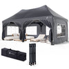 Tonnelle de jardin 3x6m Pliable Barnum avec 6 parois amovibles Gris - vounat.shop