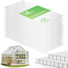 14 x Plaques de polycarbonate alveolaires transparent creux 4mm 121x60.5cm - vounat.shop