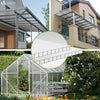 14 x Plaques de polycarbonate alveolaires transparent creux 4mm 121x60.5cm - vounat.shop