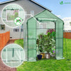Serre de jardin avec etageres et bache PE renforcee 135g/m2 143x73x195cm Vert - vounat.shop