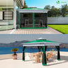 Tonnelle de jardin exterieure pliable avec moustiquaire Pop up 3.6x3.6m vert - vounat.shop