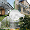 10 x Plaques de polycarbonate alveolaires transparent creux 6mm 121x60.5cm - vounat.shop