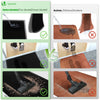 Tapis de porte paillasson 90x150cm Noir - vounat.shop