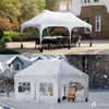 Tonnelle de jardin 3x6m Pliable Barnum avec 6 parois amovibles Blanc - vounat.shop