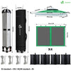 Tonnelle de jardin exterieure pliable avec moustiquaire 3.6x3.6m vert - vounat.shop