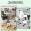 Sechoir a linge etendoir extensible et pliable grande capacite sechage 190x53x170cm Blanc - vounat.shop
