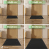 Tapis de porte paillasson 90x150cm Noir - vounat.shop