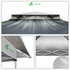 Tonnelle de jardin exterieure pliable avec moustiquaire Pop up 3.6x3.6m gris - vounat.shop