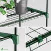 Serre de jardin avec etageres et bache PE renforcee 135gr/m2 69x49x193cm blanc - vounat.shop