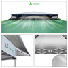 Tonnelle de jardin exterieure pliable avec moustiquaire 3.6x3.6m vert - vounat.shop