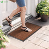 Lot de 2 Tapis de porte paillasson 40x60 marron - vounat.shop