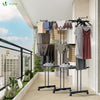 Sechoir a linge etendoir extensible et pliable grande capacite sechage 190x53x170cm Noir - vounat.shop