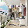 Sechoir a linge etendoir extensible et pliable grande capacite sechage 190x53x170cm Blanc - vounat.shop