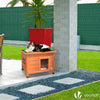 Maison pour Chat en bois avec toit bitumé autoportant et porte à lamelles PVC - vounat.shop