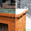 Maison pour Chat en bois avec toit bitumé autoportant et porte à lamelles PVC - vounat.shop
