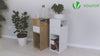 Table de chevet d’appoint avec tiroir et compartiment 25x30x66cm naturel