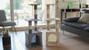 Arbre à Chat 88cm avec Corde Griffoir Plateforme Niche Beige
