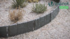 Lot de 35 pcs Bordure de jardin imitation pierre facile a installer 5.35m gris