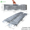 Rampe de chargement pliable  Lot de 2 pcs en acier galvanise - vounat.shop