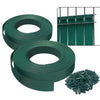 Kit de lamelles occultantes PVC brise vue 150m x 4.7cm avec 300 clips Vert - vounat.shop
