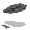 Parasol Jardin Double Aluminium 270 x 460 cm - vounat.shop