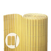 Canisse PVC brise vue renforce avec attaches de fixation 90x300cm beige - vounat.shop
