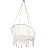 Fauteuil suspendu avec coussin rond beige - vounat.shop