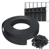 Kit de lamelles occultantes PVC brise vue 75m x 4.7cm avec 150 clips Noir - vounat.shop