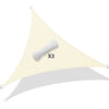Voile d’ombrage Triangle Imperméable Polyester avec Corde 3x3x3m Beige - vounat.shop