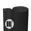 Canisse PVC brise vue renforce avec attaches de fixation 90x500cm gris - vounat.shop