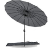 Parasol inclinable 270cm Shanghai avec housse de protection gris - vounat.shop
