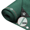 Brise vue occultant en HDPE 230g/m² 1x10m avec attaches de fixation vert - vounat.shop
