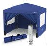 Tonnelle de Jardin 3x3m Pliable avec portes et fenêtres Bleu - vounat.shop