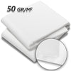 Voile d’hivernage en Polypropylème 50g/m² 1.5x20m avec piquets blanc - vounat.shop