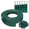 Kit de lamelles occultantes PVC brise vue 75m x 4.7cm avec 150 clips Vert - vounat.shop