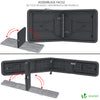 Ensemble de Table et bancs camping pliables 180cm HDPE Style Polyrotin noir - vounat.shop