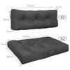 Lot de 4 Coussins pour palettes en bois gris - vounat.shop