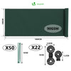 Brise vue occultant en HDPE 90g/m² 1x10m avec attaches de fixation vert - vounat.shop