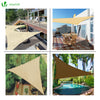 Voile d ombrage Triangle HDPE avec 19 pcs kit de montage - vounat.shop