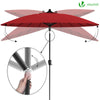Parasol inclinable 270cm Shanghai avec housse de protection rouge - vounat.shop
