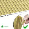 Canisse PVC brise vue renforce avec attaches de fixation 100x500cm beige - vounat.shop