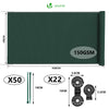 Brise vue occultant en HDPE 150g/m² 1.8x10m avec attaches de fixation vert - vounat.shop