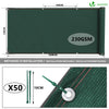 Brise vue occultant en HDPE 230g/m² 1.5x10m avec attaches de fixation vert - vounat.shop