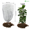 Lot de 3 Housse Hivernage Plante avec Cordon Polypropylème 80g/m² 80x100cm blanc - vounat.shop