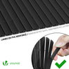 Canisse PVC brise vue renforce avec attaches de fixation 90x500cm gris - vounat.shop