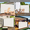 Paravent retractable avec housse de protection 140x300cm Beige - vounat.shop